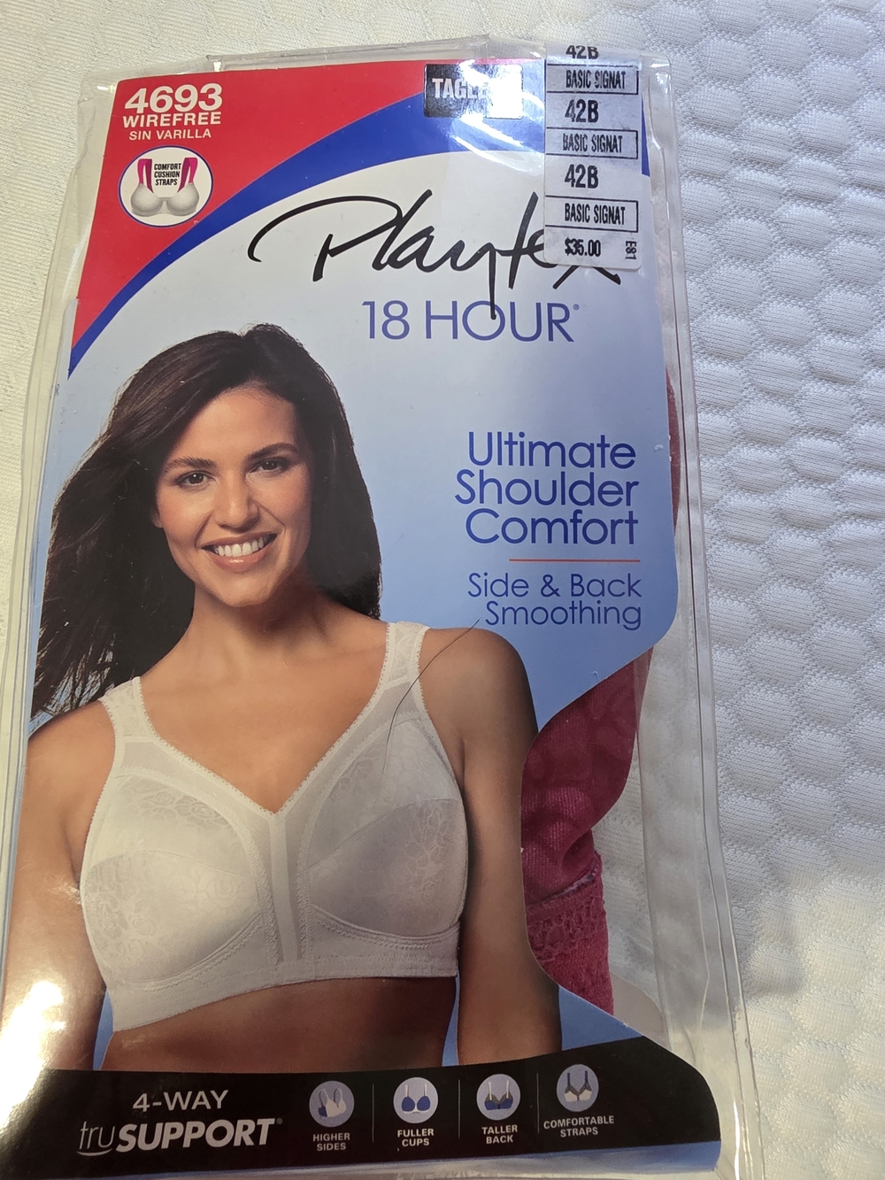 Playtex 18 Hour Ultimate Shoulder Comfort Bra - White